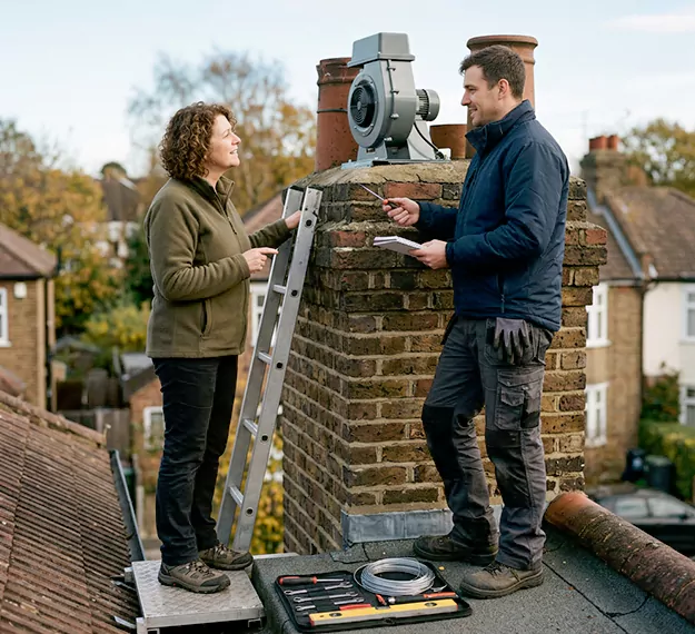 Why South Gate, CA Homeowners Choose Our Chimney Fan Installation Team?