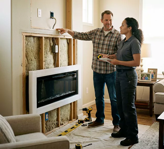 Why South Gate, CA Homeowners Choose Our Electric Fireplace Installation Team?