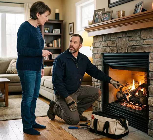 Why South Gate Homeowners Choose Our Gas Fireplace Logs Team?