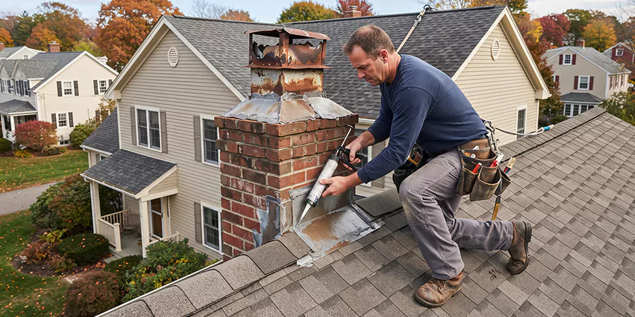 Chimney Chase Flashing Repair South Gate