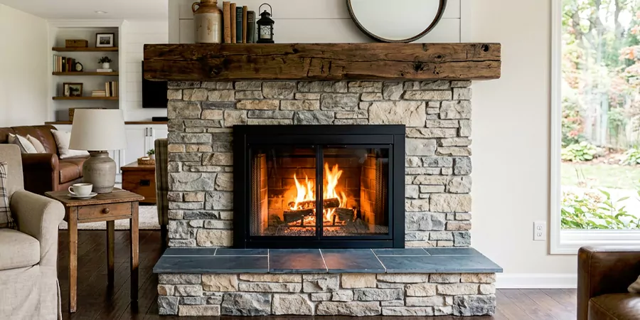 Modern and Farmhouse Fireplace Makeover South Gate