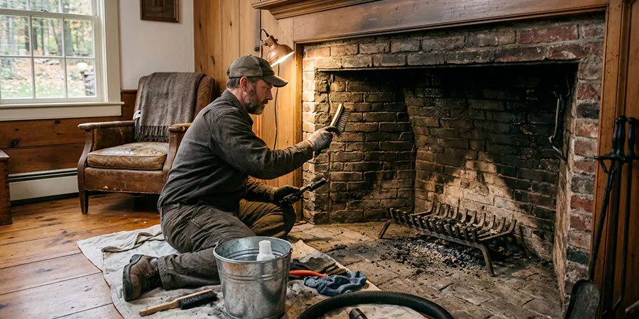 Inglenook and Coal Burning Fireplace Restoration South Gate