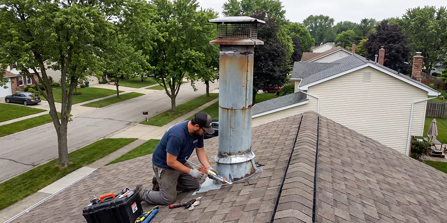 Stone, Stucco, and Metal Chimney Leak Repair South Gate